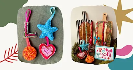 Christmas Embroidered & Beaded decoration
