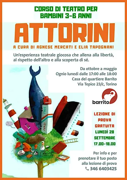 ATTORINI (corso di Teatro per bambini 3-6) - LEZIONE DI PROVA GRATUITA!