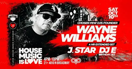 A House Music is Love Day Party.  Free with RSVP.