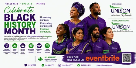 Celebrate Black History Month with Unison Aberdeen City Branch