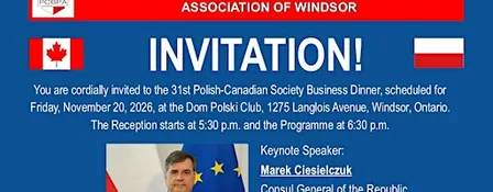 31st Annual Polish-Canadian Society Business Dinner
