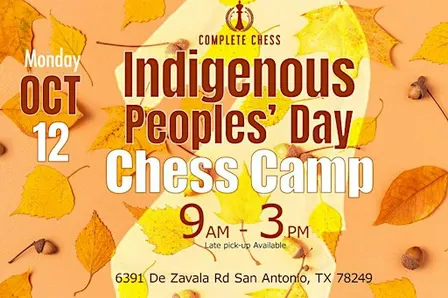 Indigenous Peoples' Day Chess Camp