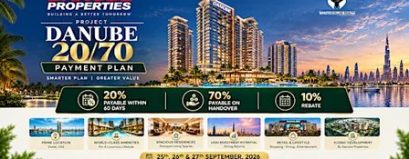 Danube 20/70 Payment Plan | Free Ticket to Prime Dubai Location