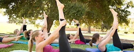 Mat Pilates at Waxhaw Farmer's Market ‍with FS8 Waxhaw☀️