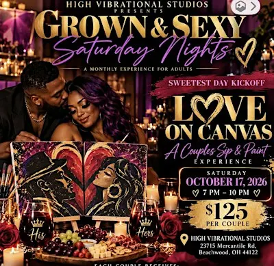 Grown and Sexy Saturday Nights: Love on Canvas