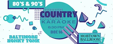 80's & 90's Live Band Country Karaoke Night