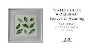 Watercolor Leaves Workshop with Regina West