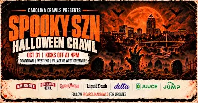Spooky SZN 2026: The Ultimate Greenville Halloween Bar Crawl
