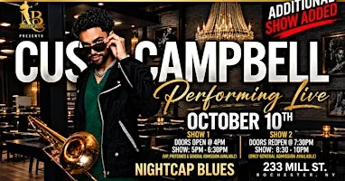 Cus Campbell LIVE at Nightcap Blues - 5PM SHOW ONLY -
