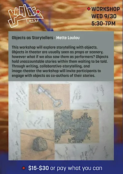 WORKSHOP: Objects as Storytellers with Mette Loulou