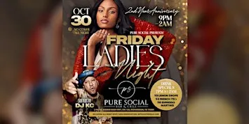 Pure Social Friday Ladies Night DJ KC