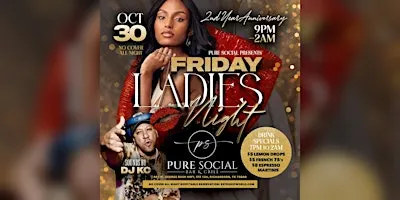 Pure Social Friday Ladies Night DJ KC