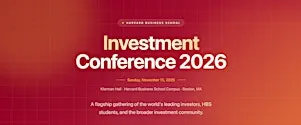 2026 Investment Conference at HBS