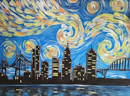 Starry Starry Portland- Paint & Sip-Downtown