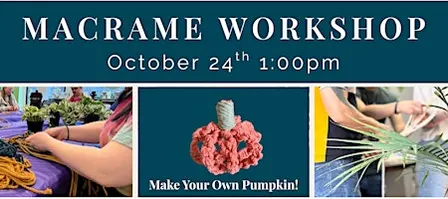 Macramé  Pumpkin Workshop