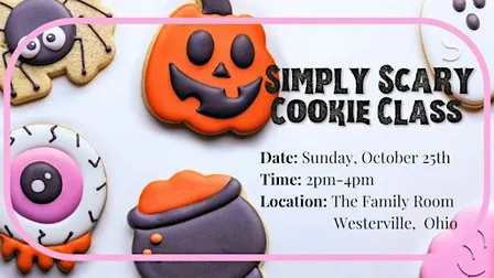 2:00pm - Simply Scary Cookie Class — No Tricks, Just Treats!