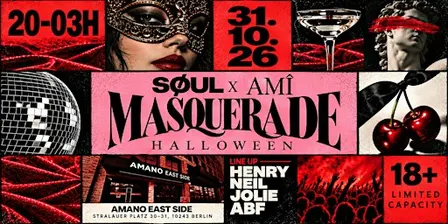 SØUL – MASQUERADE HALLOWEEN | Amano East Side Berlin
