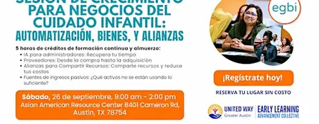 Sesión de Crecimiento para Negocios del Cuidado Infantil