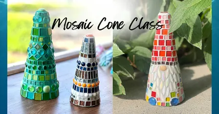 Gnome or decorative cone mosaic class at The Vineyard at Hershey