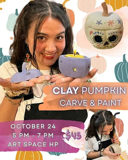 Clay Pumpkin Carve & Paint!