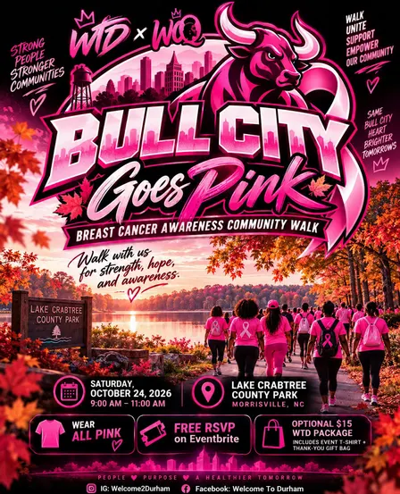 WTD X WOQ: Bull City Goes Pink - Breast Cancer Awareness Walk