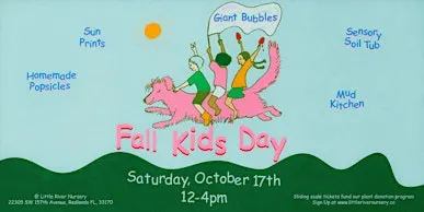 Fall Kids Day at Little River Nursery