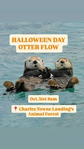 Halloween Day Otter Flow: Morning Yoga at Charles Towne Landing