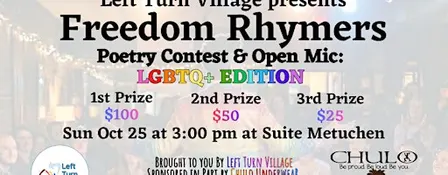 Freedom Rhymers Poetry Contest & Open Mic: LGBTQ+ Edition