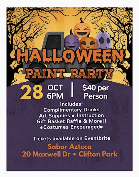 Halloween Paint and Sip