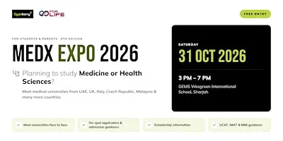 MEDX Expo 2026 Sharjah by Gyanberry & GEMS for Life