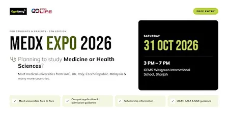 MEDX Expo 2026 Sharjah by Gyanberry & GEMS for Life