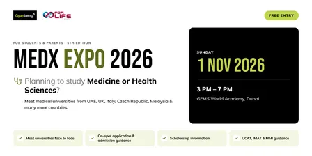 MEDX Expo 2026 Dubai by Gyanberry & GEMS for Life