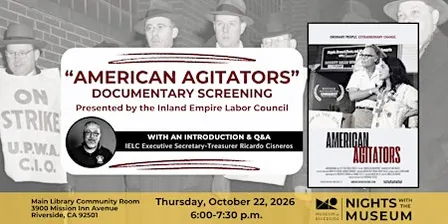 "American Agitators" Documentary Screening (Nights with the Museum)