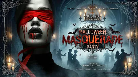 10th Annual HALLOWEEN MASQUERADE at the Historic CLIFT HOTEL & REDWOOD ROOM