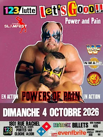 123 Lutte Présente : Let’s Gooo! Power and Pain