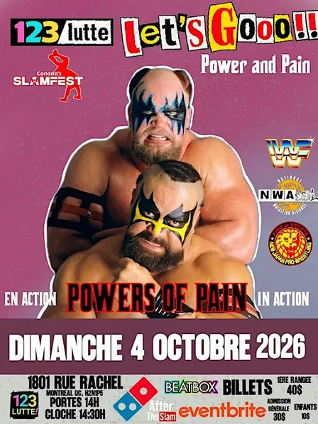 123 Lutte Présente : Let’s Gooo! Power and Pain