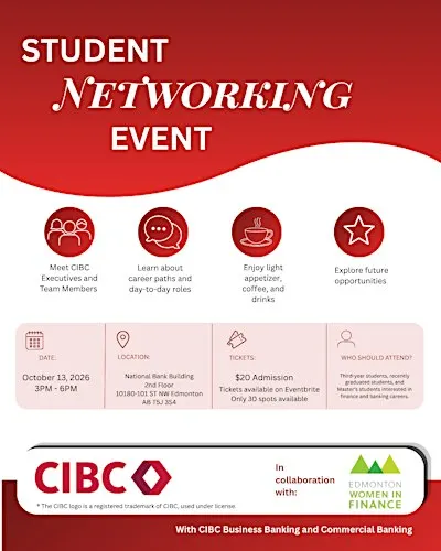 Future in Finance: Student Networking Event with CIBC Business & Commercial