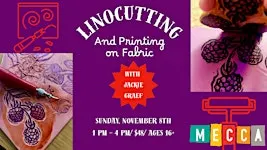 Linocutting and Printing on Fabric with Jackie Greaf