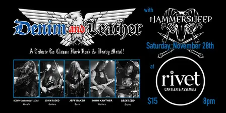 DENIM AND LEATHER with Hammersheep - LIVE at Rivet!