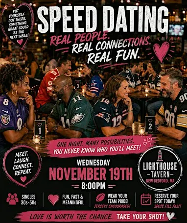 Love and Football Speed Dating-Ages 30-55