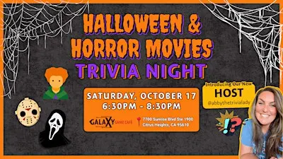 Halloween & Horror Movies TRIVIA NIGHT at Galaxy Game Cafe