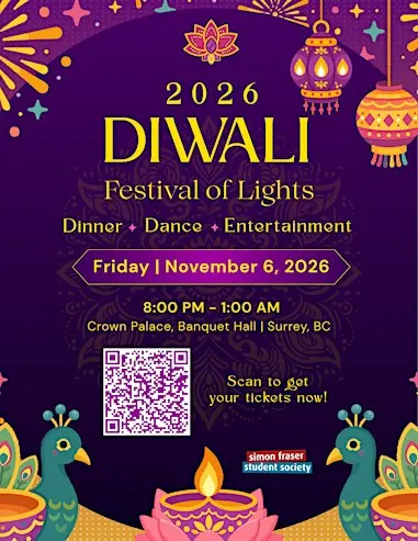 SFU Diwali 2026 - Dinner and Dance