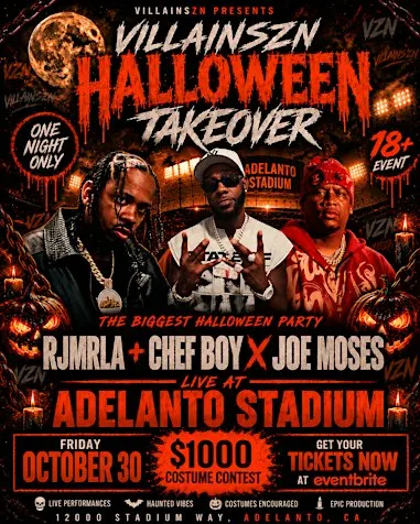RJMRLA & JOE MOSES & CHEF BOY VILLAIN SZN HALLOWEEN TAKEOVER