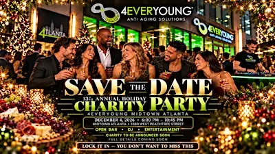 4EverYoung  13th Annual Holiday Charity Party | Save the Date!