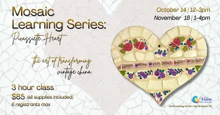 Mosaic Learning Series: Picassiette Heart Workshop