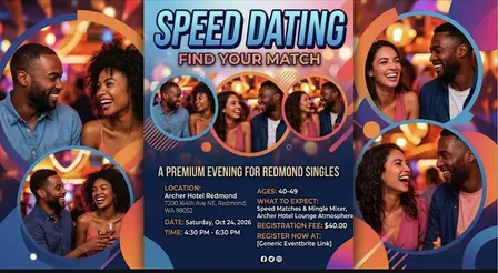 Speed Match Event & Mingle Mixer: Redmond (40-49)