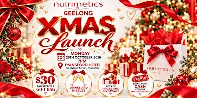 Geelong Nutrimetics Christmas Launch 2026