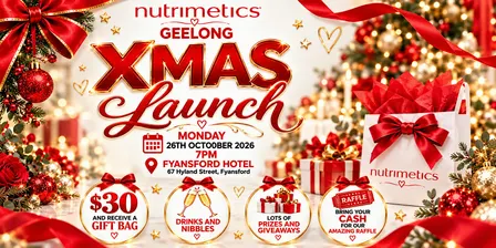 Geelong Nutrimetics Christmas Launch 2026