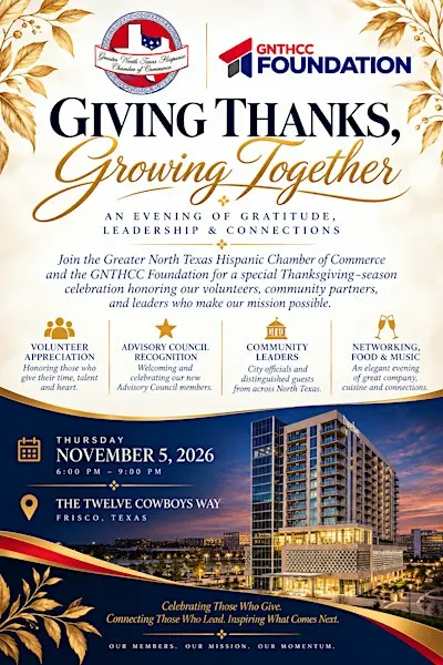 GIVING THANKS, GROWING TOGETHER- Networking Event