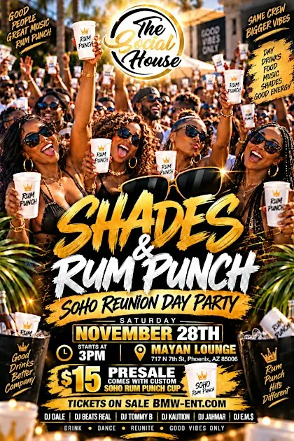 SOHO REUNION DAY PARTY SHADES & RUM PUNCH